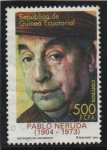 Stamps Equatorial Guinea -  Pablo Neruda