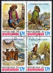 Stamps : Africa : Burundi :  Pintura