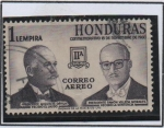 Stamps : America : Honduras :  Miguel J. Davilla y R. Villeda