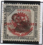 Stamps : America : Honduras :  Homenaje A Las Naciones Unidas