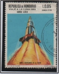 Stamps : America : Honduras :  Viaje a la Luna