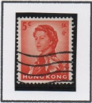 Stamps : Asia : Hong_Kong :  Reina elizabet
