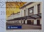 Sellos del Mundo : Europa : Suiza : Geneve- Ginebra-Serie:Estación de tren-Suiza
