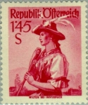 Stamps Austria -  Provincial Costumes 1948/58