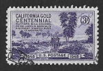 Stamps United States -  954 - Centenario del Descubrimiento de Oro en California