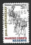 Stamps United States -  1315 - L Aniversario del Cuerpo de Reserva de Marines