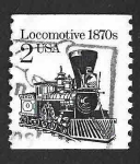 Stamps United States -  1897 - Locomotora 1870