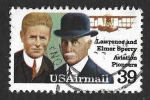 Sellos de America - Estados Unidos -  C114 - Lawrence Burst Sperry y Elmer Ambrose Sperry
