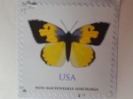 Stamps : America : United_States :  California Dogface- Cara de Perro de California (Zerene euydice)- Serie:Butterflies.