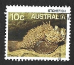 Sellos de Oceania - Australia -  905 - Pez Piedra