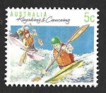 Stamps Australia -  1114 - Kayak y Canoas