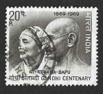 Stamps India -  497 - I Centenario del Nacimiento de Mahatma Gandhi