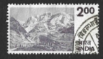 Stamps India -  683 - Cordillera del Himalaya