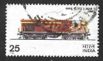 Stamps India -  719 - Locomotora