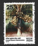 Stamps India -  745 - LXXV Aniversario de la Investigación del Coco en la India