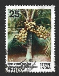 Sellos de Asia - India -  745 - LXXV Aniversario de la Investigación del Coco en la India