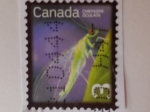 Stamps : America : Canada :  Libélula de ojos dorados (Chrysopa oculata)-