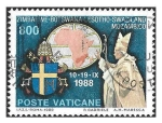 Stamps Vatican City -  847 - Viaje del Papa Juan Pablo II