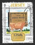 Stamps United Kingdom -  565 - 125 Aniversario del Libro Genealógico de Jersey 