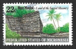 Sellos de Oceania - Micronesia -  45 - Ruinas de Nan Madoi