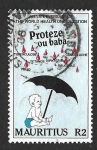 Stamps : Africa : Mauritius :  671 - XL Aniversario de la Organización Mundial de la Salud