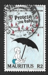 Sellos del Mundo : Africa : Mauricio : 671 - XL Aniversario de la Organización Mundial de la Salud