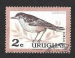 Stamps Uruguay -  695 - Zorzal de Vientre Rufo