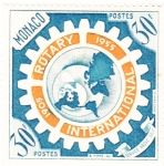 Sellos del Mundo : Europa : Mónaco : 50 aniversario Rotary Internacional