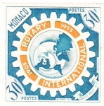 Stamps Monaco -  50 aniversario Rotary Internacional