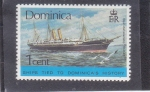 Sellos del Mundo : America : Dominica : Barcos ligados a la historia de Dominicas