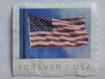 Stamps United States -  U.S Blang from APU- Bandera de US del folleto APU- Serie: US Bandera 2019.