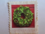 Stamps United States -  Holiday Wrreaths - Corona Navideña- Serie:Navidad 2019