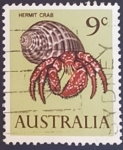 Sellos de Oceania - Australia -  Cangrejo ermitaño