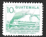 Stamps Guatemala -  454 - Centro Cultural Miguel Ángel Asturias