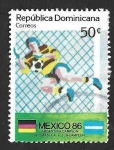 Stamps : America : Dominican_Republic :  985 - Campeonato Mundial de Fútbol. México