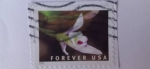 Stamps United States -  Three birds orchid (triphora trionthpphoros) - Orquídea de tres pájaros- Serie: Orquídea salvaje