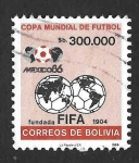 Sellos de America - Bolivia -  723 - Campeonato Mundial de Fútbol. México