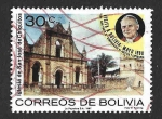 Stamps Bolivia -  756 - Visita del Papa Juan Pablo II