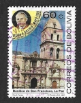 Stamps Bolivia -  761 - Visita del Papa Juan Pablo II