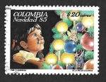Stamps Colombia -  C755 - Niña y Árbol de Navidad