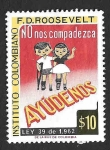 Stamps Colombia -  (C) Instituto Colombiano F.D. Roosevelt
