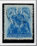 Sellos de Europa - Hungra -  San Esteban  Entronizado