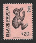 Stamps Chile -  781 - Arte Popular de Isla de Pascua
