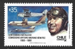 Stamps Chile -  784 - Centenario del Nacimiento del Comodoro Arturo Merino Benítez