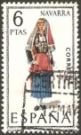 Stamps Spain -  1907 - traje típico de Navarra