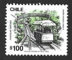 Stamps Chile -  844 - Funicular