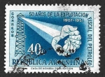 Stamps Argentina -  669 - L Aniversario de la Industria Petrolera Nacional