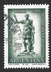 Stamps Argentina -  727 - Visita del Presidente Italiano Giovanni Gronchi a Chile