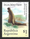 Sellos de America - Argentina -  1842 - Elefante Marino (Islas Malvinas)