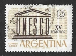 Sellos de America - Argentina -  C80 - XV Aniversario de la UNESCO